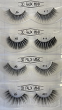 Load image into Gallery viewer, HD 3D Faux Mink Lashes 2 Pairs Handmade Luxurious Volume Fluffy Natural False Eyelashes 12 Sets AP-08