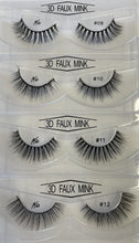 Load image into Gallery viewer, HD 3D Faux Mink Lashes 3 Pairs Handmade Luxurious Volume Fluffy Natural False Eyelashes 12 Sets AP-09