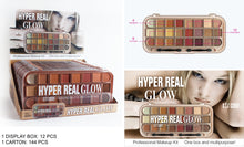 Load image into Gallery viewer, S.F.R. COLOR Hyper Real Glow Shading Palette For Face & Eyes 12 Eyeshadow 4 Highlighter 8 Concealer (12pcs)