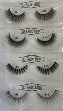 Load image into Gallery viewer, HD 3D Faux Mink Lashes 3 Pairs Handmade Luxurious Volume Fluffy Natural False Eyelashes 12 Sets AP-09