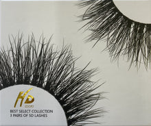 Load image into Gallery viewer, HD 3D Faux Mink Lashes 3 Pairs Handmade Luxurious Volume Fluffy Natural False Eyelashes 12 Sets AP-09