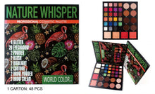 Load image into Gallery viewer, WORLD COLOR NATURE WHISPER Makeup Palette (20 Eyeshadow, 4 Glitter, 2 Powder, 2 Blush, 2 Highlight, 2 Contour, 2 Brow Powder, 2 Brow Cream)