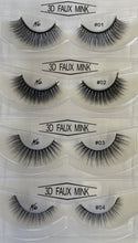 Load image into Gallery viewer, HD 3D Faux Mink Lashes 2 Pairs Handmade Luxurious Volume Fluffy Natural False Eyelashes 12 Sets AP-08