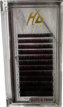 Load image into Gallery viewer, HD Eyelash Extension 0.07 mm C Curl 8~19 mm Length Mixed
