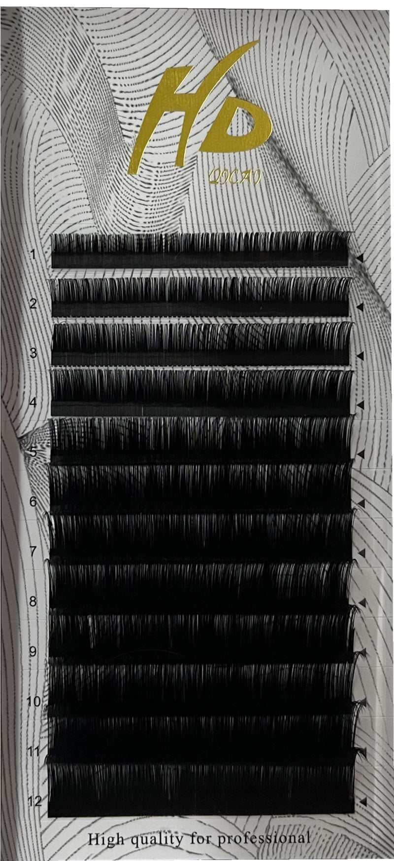 HD Eyelash Extension 0.07 mm C Curl 8~19 mm Length Mixed