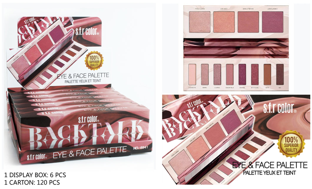 S.F.R. COLOR Back Talk Eye & Face Palette (6pcs)