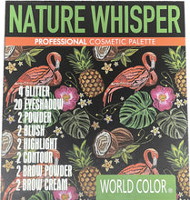 Load image into Gallery viewer, WORLD COLOR NATURE WHISPER Makeup Palette (20 Eyeshadow, 4 Glitter, 2 Powder, 2 Blush, 2 Highlight, 2 Contour, 2 Brow Powder, 2 Brow Cream)
